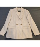 Scotch &amp; Soda Amsterdam Summer Edition Linen Blazer S Double Breasted Sa... - $108.47 CAD