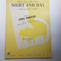 Night and Day Sheet Music by Cole Porter Henry Levine 1959 Gotham Classics - £11.97 GBP