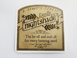 A Grave&#39;s Finest Deadly Nightshade Cool Sticker Decal Awesome Embellishment Fun - £1.80 GBP