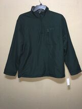 Izod ADVANTAGE Mens Pullover Jacket  WIND WATER RESISTANT 1/4 Zip Green ... - $47.12