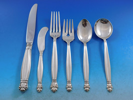 Copenhagen by Manchester Sterling Silver Flatware Set for 12 Service 84 Pieces - £3,952.11 GBP