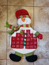 Snowman Advent Calendar 25 Days Til Christmas Free Shipping - £20.26 GBP