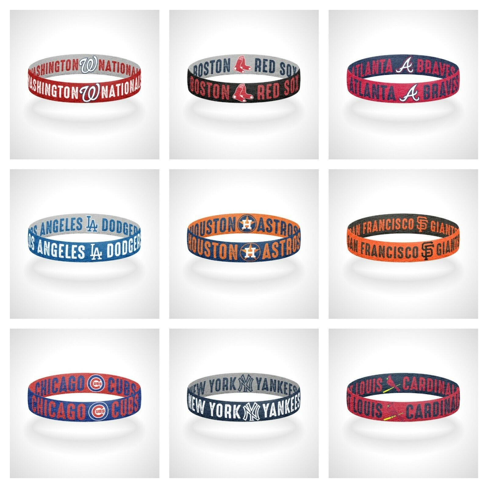 Primary image for Reversible MLB Teams Bracelet Elastic Stretch Bracelet MLB Wristband