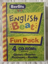 Berlitz Kids English Beat Fun Pack 4 CDs 2002 Games, Stories, Pictionary, Review - £14.68 GBP