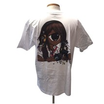 Anime Outsider Art Girl One Eye Skateboard DG Stretch Street Again T-Shirt - $32.52