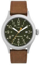 Timex Expedition Men&#39;s Watch Quartz Leather Strap 22mm - $128.99