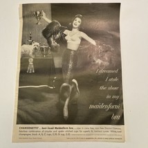 Maidenform Bra Print Ad Vintage 1962 Ephemera Art Decor Furs by Fredrica... - $11.75