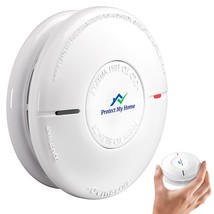 Smoke And Carbon Monoxide Detector Combo - Co &amp; Smoke Alarm System With Hush Fun - £47.72 GBP