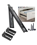 10 Inch Black Drawer Slides, Pack of 4 Set Full Extension, 46mm Height S... - $35.76+