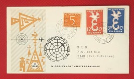ZAYIX - 1958 Netherlands - New Guinea KLM Amsterdam to Biak First Flight Europa - £11.46 GBP
