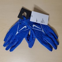 Nike Superbad 6.0 Alpha Mens Size M Football Gloves Blue White New - $59.98