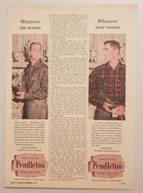 1957 Print Ad Pendleton Wool Hunting Shirts Woolen Mills Portland,Oregon - £9.18 GBP