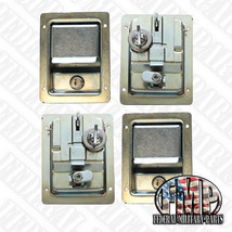 4 DUAL Locking UNPAINTED Locking x-door latches handles fits HUMVEE M998 - $351.42