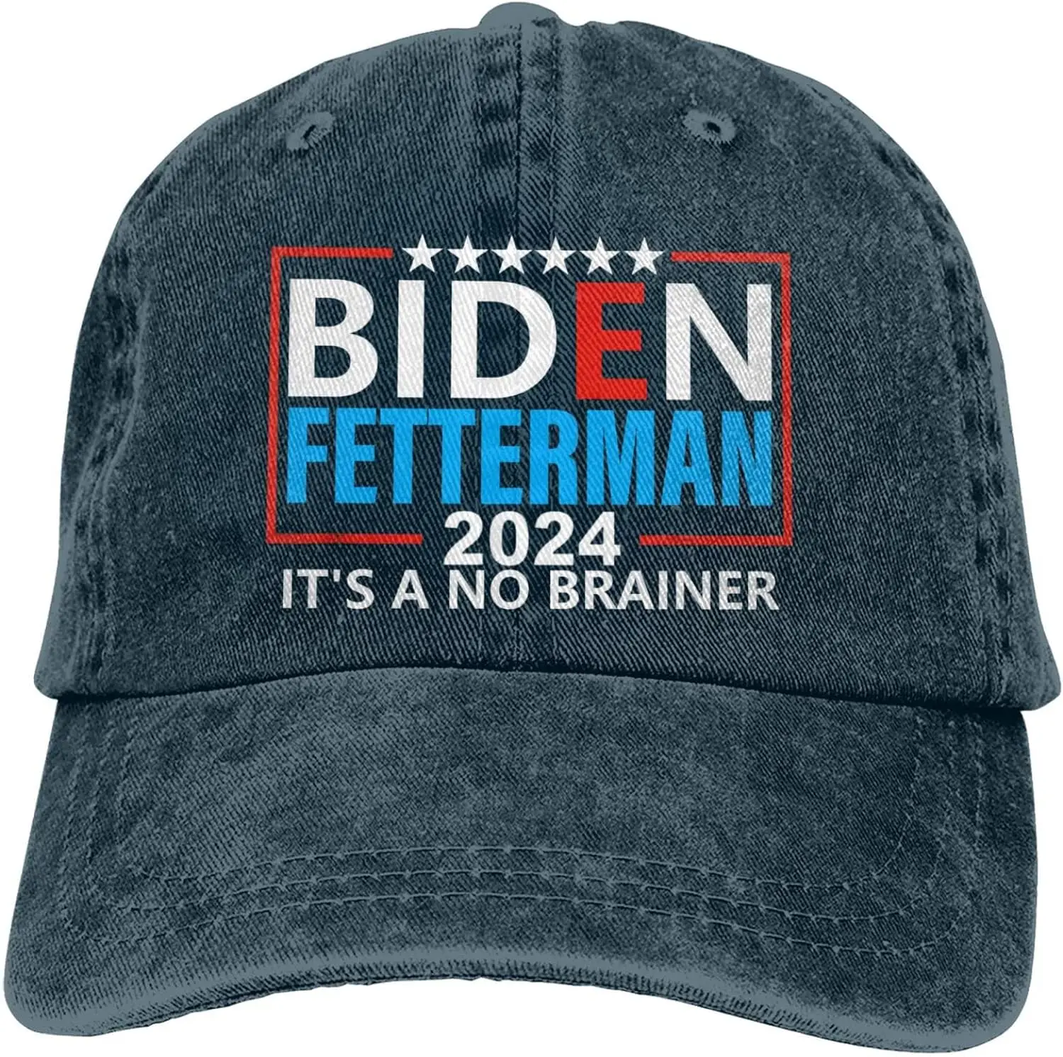 Biden Fetterman 2024 Hat It&#39;s A No Brainer Caps for Adult Caps - £14.01 GBP