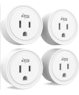 Smart Plug Wi-Fi Outlets for Smart Home Remote Control Lights & Devices 4 Pack - $15.00