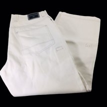 Vintage Phat Farm Mens White Baggy Jeans Size 38x32 Hip Hop Y2K Stitch - £59.44 GBP