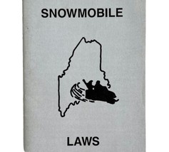 Maine 1994 Snowmobile Laws And Regulations Vintage 1st Printing Booklet E72 - $9.99