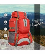Hiking camping 90 Waterproof 90 Ltrs Travelling Rucksack Backpack(Red) - $1,653.02 MXN