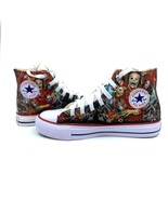 Slipknot Fan Art Custom Hand Made Hi Top Converse Shoes Metal - £78.21 GBP+