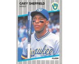 1989 Fleer #196 Gary Sheffield Rookie Card Milwaukee Brewers ⚾ - $0.89