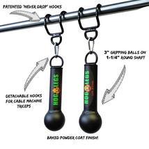 LPGmuscle FIST Full- Plus Pull Up Handles with Grip Balls Plus Hooks - £65.42 GBP