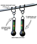 LPGmuscle FIST Full- Plus Pull Up Handles with Grip Balls Plus Hooks - £66.80 GBP
