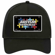 Autism Awareness Novelty Black Mesh License Plate Hat Sign - £22.66 GBP