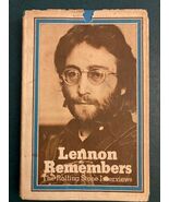 Lennon Remembers Rolling Stone Interviews 1971 First 1st Edition HC DJ B... - $12.50