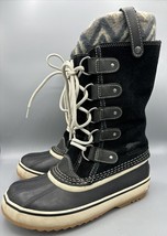 Sorel Joan of Arctic Knit II Winter Boots Waterproof Black Size 6.5 - $734.69 MXN