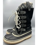 Sorel Joan of Arctic Knit II Winter Boots Waterproof Black Size 6.5 - $734.69 MXN
