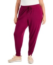 allbrand365 designer Womens Activewear Plus Size Jogger Pants,Magenta Pu... - $49.01