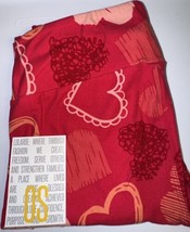 NEW LuLaRoe OS (2-10) Red with White Pink Hearts Valentines Day Leggings - £26.11 GBP