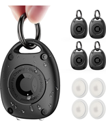 (4 Pack) Airtag Keychain Holder Case | IPX8 Waterproof, Ultra-Compact | ... - £19.07 GBP