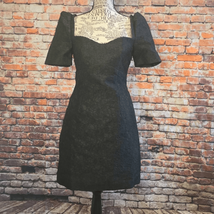 Elliat Designer Feminise textured Mini Black Dress MSRP $190 Size XS - £62.91 GBP