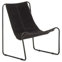  Relaxing Chair Black Genuine leather, powder-coated iron Standard - $2,673.89 MXN