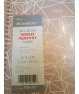 Mead Cambridge 2019 Werkly Monthly Planner - £6.97 GBP