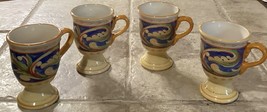 Set of 4 Pfaltzgraff &quot;Villa Della Luna&quot; 8 oz Pedestal Mugs - $15.45