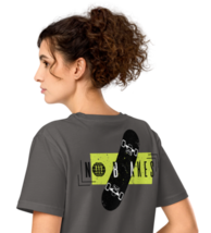 Unisex Organic Mid-Light T-Shirt – No Brakes Back Print - $49.99