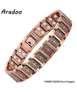 ARADOO Copper Cross Magnetic Bracelet 3500 Gauss Therapy - $64.39 CAD+