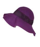 SARA JANE PURPLE BOWTIE FLOPPY HAT - $933.54 MXN