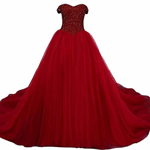 Kivary Plus Size Off The Shoulder Beaded Long Evening Prom Dress Turquoise Blue