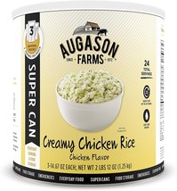 Augason Farms Creamy Chicken Rice Large #10 Cans 2lbs 12 oz. Long Term 25 Year  - £31.56 GBP