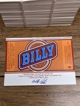 Wholesale Lot Of 1000 Vintage Billy Carter Beer Labels Falls City Brewin... - £59.16 GBP