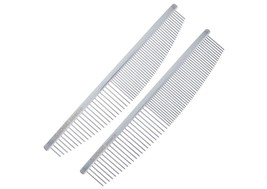 High Quality Pro Crescent Combs for Dog Grooming Aluminum Ergonomic Thick Sturdy - £78.54 GBP