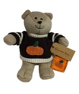 Starbucks 2009 Bearista Bear Knit Plush 85th Ed. Fall Pumpkin Sweater To... - €12,70 EUR