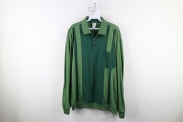Vtg 90s Streetwear Mens L Faded Color Block Collared Pullover Long Sleev... - £46.89 GBP