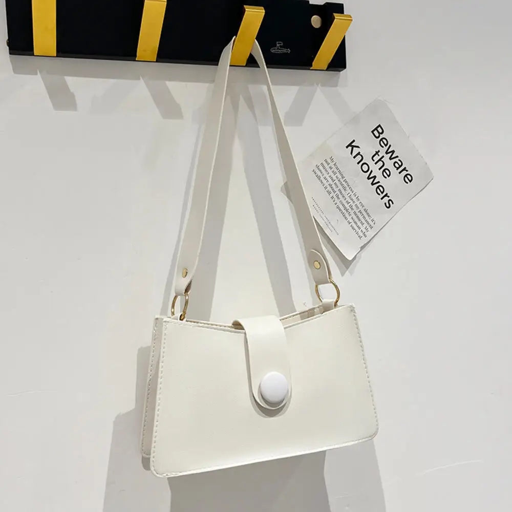 Primary image for New Shoulder Bag Ins Versatile Wide Shoulder Strap Small Square Bag Retro Pu Lea