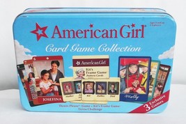 Mattel American Girl Card Game Collection M0383 Trivia 3 Games Tin 2 Sealed - £22.92 GBP