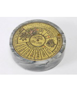 PERPETUAL 40 year CALENDAR PAPERWEIGHT Bras Laid in Marble 1992-2031 - $12.30 CAD