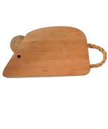 Mouse Natural Wood Cutting Board Handle Made in German Democratic Republ... - £11.89 GBP